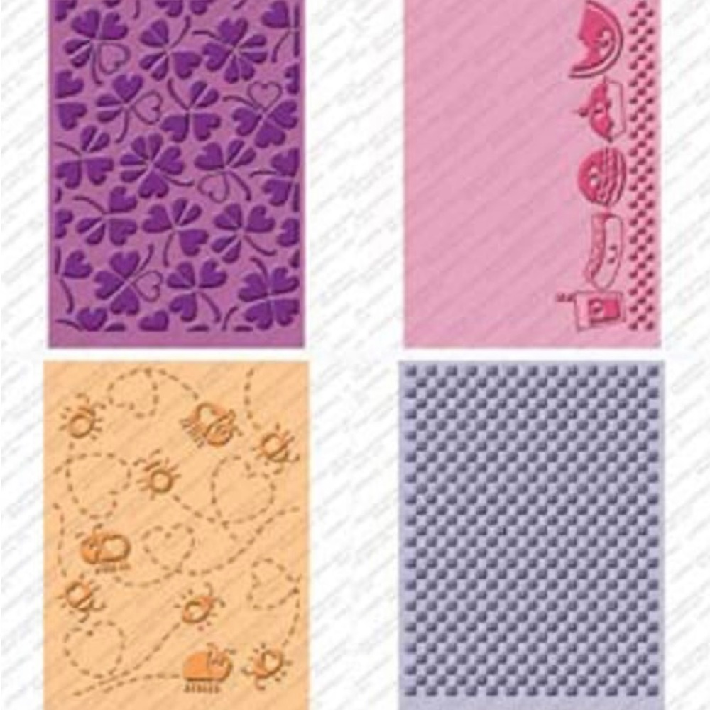 Cuttlebug 4-pc embossing folders - SIMPLY CHARMED